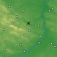 Nearby Forecast Locations - Ostrowiec Świętokrzyski - mapa