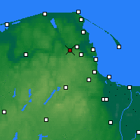 Nearby Forecast Locations - Wejherowo - mapa
