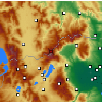 Nearby Forecast Locations - Nidże - mapa