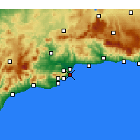 Nearby Forecast Locations - Torremolinos - mapa