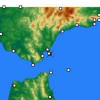 Nearby Forecast Locations - La Línea de la Concepción - mapa