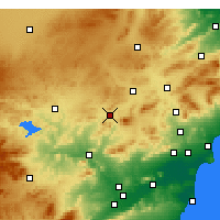 Nearby Forecast Locations - Jumilla - mapa