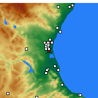 Nearby Forecast Locations - Catarroja - mapa