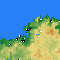 Nearby Forecast Locations - Narón - mapa