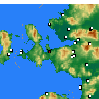 Nearby Forecast Locations - Urla - mapa