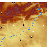 Nearby Forecast Locations - Kahta - mapa