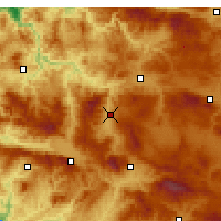 Nearby Forecast Locations - Emet - mapa