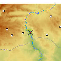 Nearby Forecast Locations - Birecik - mapa