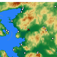 Nearby Forecast Locations - Bergama - mapa