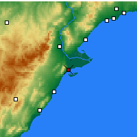 Nearby Forecast Locations - Sant Carles de la Ràpita - mapa