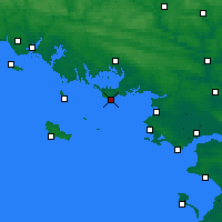 Nearby Forecast Locations - Sarzeau - mapa