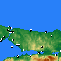 Nearby Forecast Locations - Hacikasim - mapa