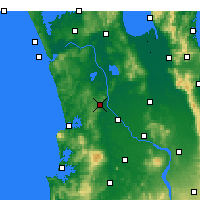 Nearby Forecast Locations - Ngaruawahia - mapa