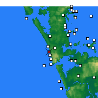Nearby Forecast Locations - Te Henga / Bethells Beach - mapa