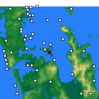 Nearby Forecast Locations - Waiheke Channel - mapa