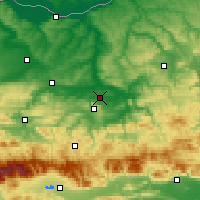 Nearby Forecast Locations - Gorna Orjachowica - mapa