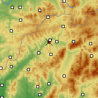 Nearby Forecast Locations - Żylina - mapa