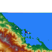 Nearby Forecast Locations - Bocas del Toro - mapa