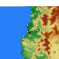 Nearby Forecast Locations - Viña del Mar - mapa