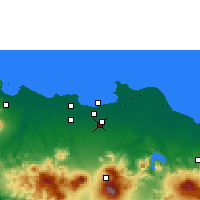 Nearby Forecast Locations - Dżakarta Wschodnia - mapa