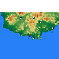 Nearby Forecast Locations - Sanya - mapa