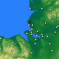 Nearby Forecast Locations - Formby - mapa