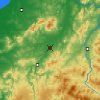 Nearby Forecast Locations - Arsienjew - mapa