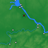 Nearby Forecast Locations - Bałachna - mapa