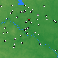 Nearby Forecast Locations - Bałaszycha - mapa