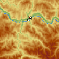 Nearby Forecast Locations - Bodajbo - mapa