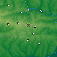 Nearby Forecast Locations - Gukowo - mapa