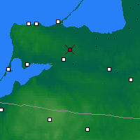 Nearby Forecast Locations - Gurjewsk - mapa