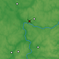 Nearby Forecast Locations - Kaługa - mapa