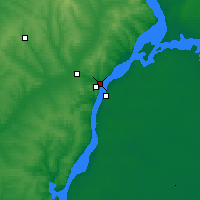 Nearby Forecast Locations - Kamyszyn - mapa