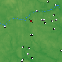 Nearby Forecast Locations - Kubinka - mapa