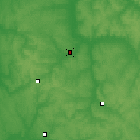 Nearby Forecast Locations - Niżni Łomow - mapa