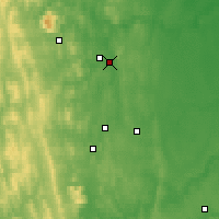 Nearby Forecast Locations - Niżniaja Tura - mapa