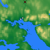 Nearby Forecast Locations - Polyarnye Zori - mapa