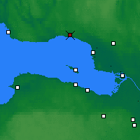 Nearby Forecast Locations - Zielenogorsk - mapa
