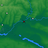 Nearby Forecast Locations - Siemikarakorsk - mapa