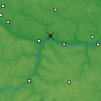 Nearby Forecast Locations - Sierpuchow - mapa