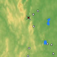 Nearby Forecast Locations - Wierchnij Tagił - mapa