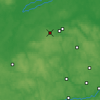 Nearby Forecast Locations - Wysokowsk - mapa