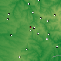 Nearby Forecast Locations - Awdijiwka - mapa
