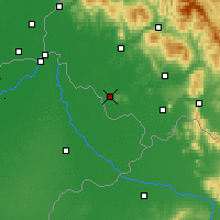 Nearby Forecast Locations - Berehowo - mapa