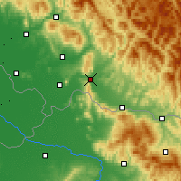 Nearby Forecast Locations - Chust - mapa