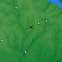 Nearby Forecast Locations - Żółte Wody - mapa