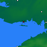 Nearby Forecast Locations - Skadowsk - mapa