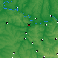 Nearby Forecast Locations - Słowiańsk - mapa