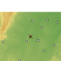 Nearby Forecast Locations - Durg - mapa